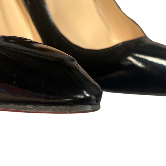 Christian Louboutin Black and Red Stiletto Heels sz 39 - Picture 12 of 13